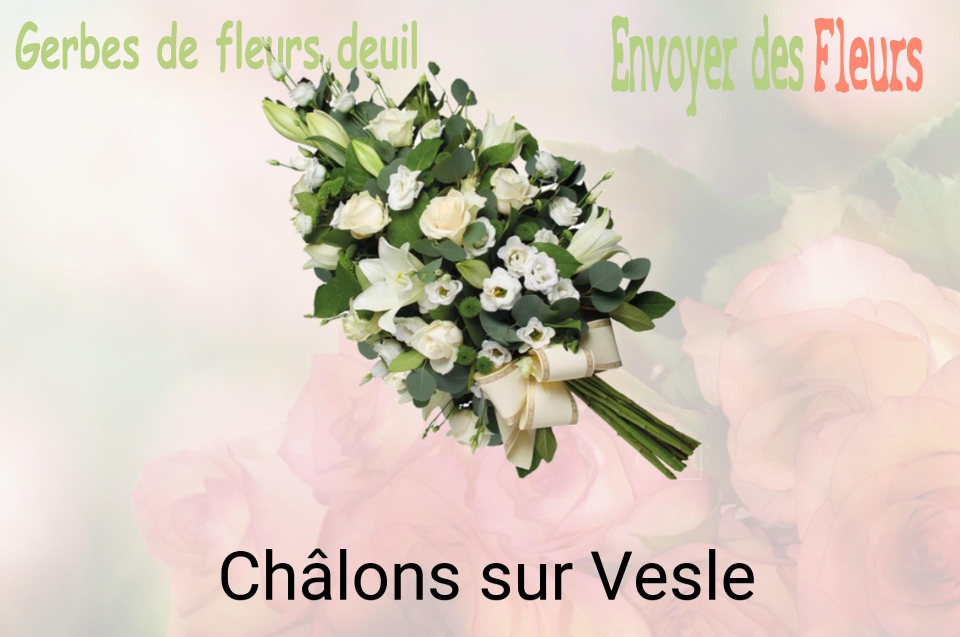 Gerbe de fleurs de deuil livrée à Châlons-sur-Vesle